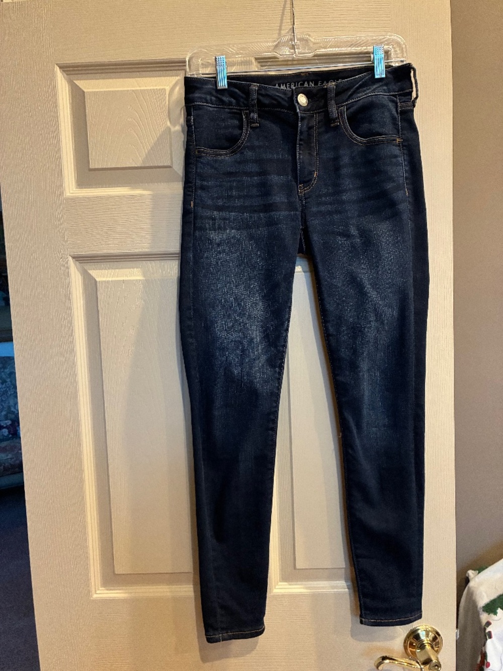 American Eagle 5 pkt Next Level Stretch Slim Leg Jeans sz 6 Short